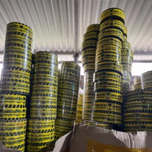 Băng dính logo hàng dễ vỡi lõi giấy 5mm