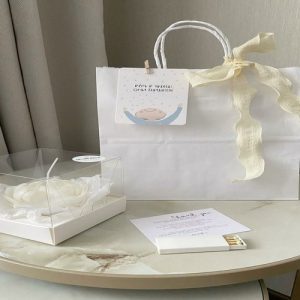 Túi giấy kraft trắng M01 1